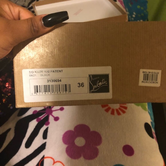 Dress (L) and red bottoms sz 6 - Picture 6 of 8